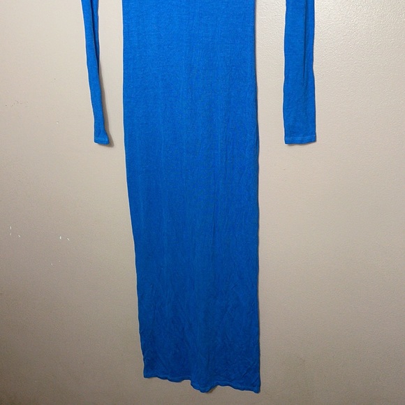 Enza Costa Silk Ribbed Scoop Back Midi Dress - Picture 4 of 10